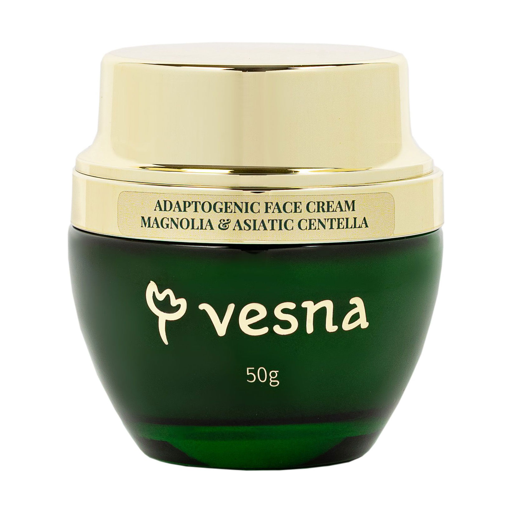 Крем для обличчя Vesna Adaptogenic Face Cream Магнолія та центелла азіатська, 50 г